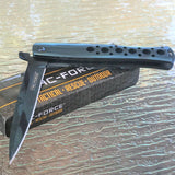 9" Tac Force Assisted Tactical Dagger Blue Pocket Knife TF-884BL - Frontier Blades