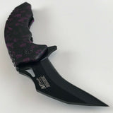 7.5" Karambit Ultra Violet Dragon Fantasy Folding Pocket Knife - Frontier Blades