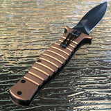 8.0" MTECH SPRING ASSISTED TACTICAL RESCUE FOLDING DAGGER KNIFE OPEN Blade - Frontier Blades