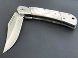 8.5" ELK RIDGE SPRING ASSISTED FOLDING TACTICAL PEARL HANDLE POCKET KNIFE ER-A009WP - Frontier Blades