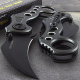 7.75" Tac Force Gray Tactical Karambit Pocket Knife (TF-578GY) - Frontier Blades