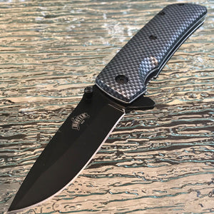 8" Master USA Tactical Carbon Fiber Assisted Folding Pocket Knife - Frontier Blades