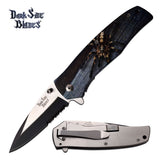 8.0" Dark Side Blades Spring Assisted Tarantula Spider Fantasy Knife - Frontier Blades