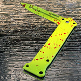 8" Z-HUNTER ZOMBIE SPRING ASSISTED GREEN HANDLE STILETTO JOKER KNIFE - Frontier Blades