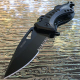 8" Tac Force Assisted Open Folding Police Tactical Knife (TF-705BK) - Frontier Blades