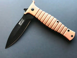 8.0" MTECH SPRING ASSISTED TACTICAL RESCUE FOLDING DAGGER KNIFE OPEN Blade - Frontier Blades