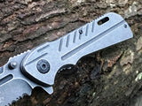 8" MTECH SPRING ASSISTED TACTICAL BALLISTIC EDC FOLDING POCKET KNIFE OPEN SWITCH - Frontier Blades