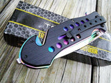 8.0" TAC FORCE SPRING ASSISTED TACTICAL RAINBOW FOLDING Blade Pocket Knife - Frontier Blades