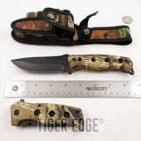 WatchFire Hunting Camping Knives Set Survival Camo Kit w/ LED Light - Frontier Blades