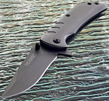 6.5" Tac Force Speedster Model Tactical Titanium Gray Pocket Knife - Frontier Blades