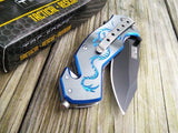 7" Tac Force Blue Dragon Strike Fantasy Tactical Mini Pocket Knife - Frontier Blades