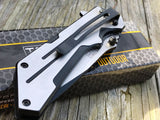 8.5" Tac Force Modern Tanto Blade Black & Satin Folding Pocket Knife - Frontier Blades