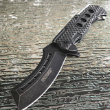 9" Tac Force Stonewashed Razor Assisted Folding Pocket Knife (TF-892) - Frontier Blades