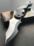 8.25" MTECH USA TWO TONE SPRING ASSISTED FOLDING TACTICAL POCKET KNIFE Open - Frontier Blades