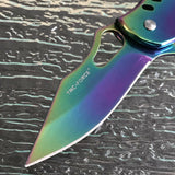 6.75" Tac Force Speedster Model Mini Rainbow Pocket Knife - Frontier Blades
