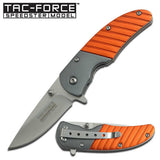6" Tac Force Speedster Model Orange Tactical Folding Pocket Knife - Frontier Blades