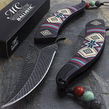 8.5" Masters Collection Native American Damascus Style Knives MC-A023 - Frontier Blades