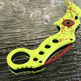 8" Zombie Hunter Assisted Opening Karambit Claw Blade Pocket Knife - Frontier Blades