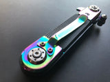 7" Tac Force Steampunk Rainbow Spring Assisted Tactical Outdoor Folding Pocket Knife TF-517RB - Frontier Blades