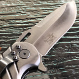 Elk Ridge Ballistic Tactical Hunting Wood Pocket Knife w/ Lanyard - Frontier Blades