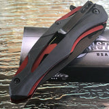 8" Master USA Spring Assisted Purple Tactical EDC Pocket Knife MU-A086 - Frontier Blades