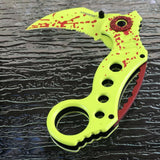 8" Zombie Hunter Assisted Opening Karambit Claw Blade Pocket Knife - Frontier Blades