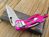 8" Tac Force Assisted Opening Folding Pink Handle Knife (TF-705PK) - Frontier Blades
