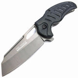 8" Tac Force Speedster Model Black Reverse Tanto Blade Pocket Knife - Frontier Blades