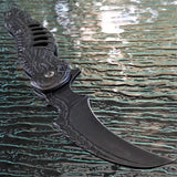 8.25" Tac Force Spring Assisted Skull Folding Pocket Knife TF-857 - Frontier Blades