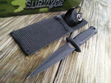 6.5" Survivor Brand Knife Tactical Stiletto Hunting Boot Knife - Frontier Blades