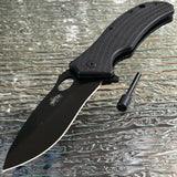 9" Master USA Tactical Camping Assisted Pocket Knife With Fire Starter - Frontier Blades