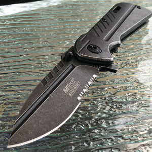 8" MTECH SPRING ASSISTED TACTICAL BALLISTIC EDC FOLDING POCKET KNIFE OPEN SWITCH - Frontier Blades