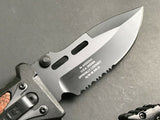8.25" MTECH US Marine Spring Assisted Official Pocket Knife MA-1023WD - Frontier Blades
