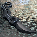 7.75" Tac Force Gray Tactical Karambit Pocket Knife (TF-578GY) - Frontier Blades