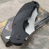 8.5" Mtech Xtreme Assisted Open Black Tactical Pocket Knife - Frontier Blades