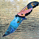 8" Masters Collection Fantasy Copper Mermaid Deep Sea Pocket Knife - Frontier Blades
