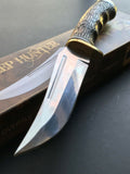 9.5" Upsweep Hunter Skinner Survival Frontier Blade Fixed Bone Knife - Frontier Blades