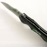 8.5" Z-Hunter Zombie Green Blood Splatter Pocket Knife (ZB-110BG) - Frontier Blades