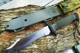 12" Survivor Brand Knife Full Tang Fixed Blade Knife & Sheath HK-6001S - Frontier Blades