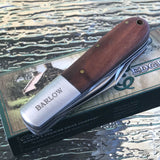 Rite Edge Wood Handle Barlow Double Blade Manual Pocket Knife Sale - Frontier Blades