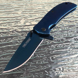 6.25" Tac Force Speedster Model Metallic Blue Titanium Pocket Knife - Frontier Blades