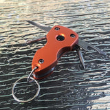 Mini Multi-Tool with Screwdriver, Bottle Opener, LED Light, & Keychain - Frontier Blades