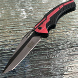 8.5" MTECH USA Tanto Spring Assisted Tactical Folding Pocket RESCUE Knife Open - Frontier Blades