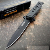 7" Tac Force Speedster Model Stiletto Black Spectrum Knife TF-698BK - Frontier Blades