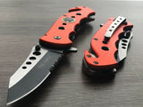 7.75" Tac Force Orange Emergency EMT EMS Rescue Medical Pocket Knife - Frontier Blades
