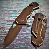 Tac Force TF Tactics Mini Gold Tactical Folding Pocket Knife TF-903GD - Frontier Blades