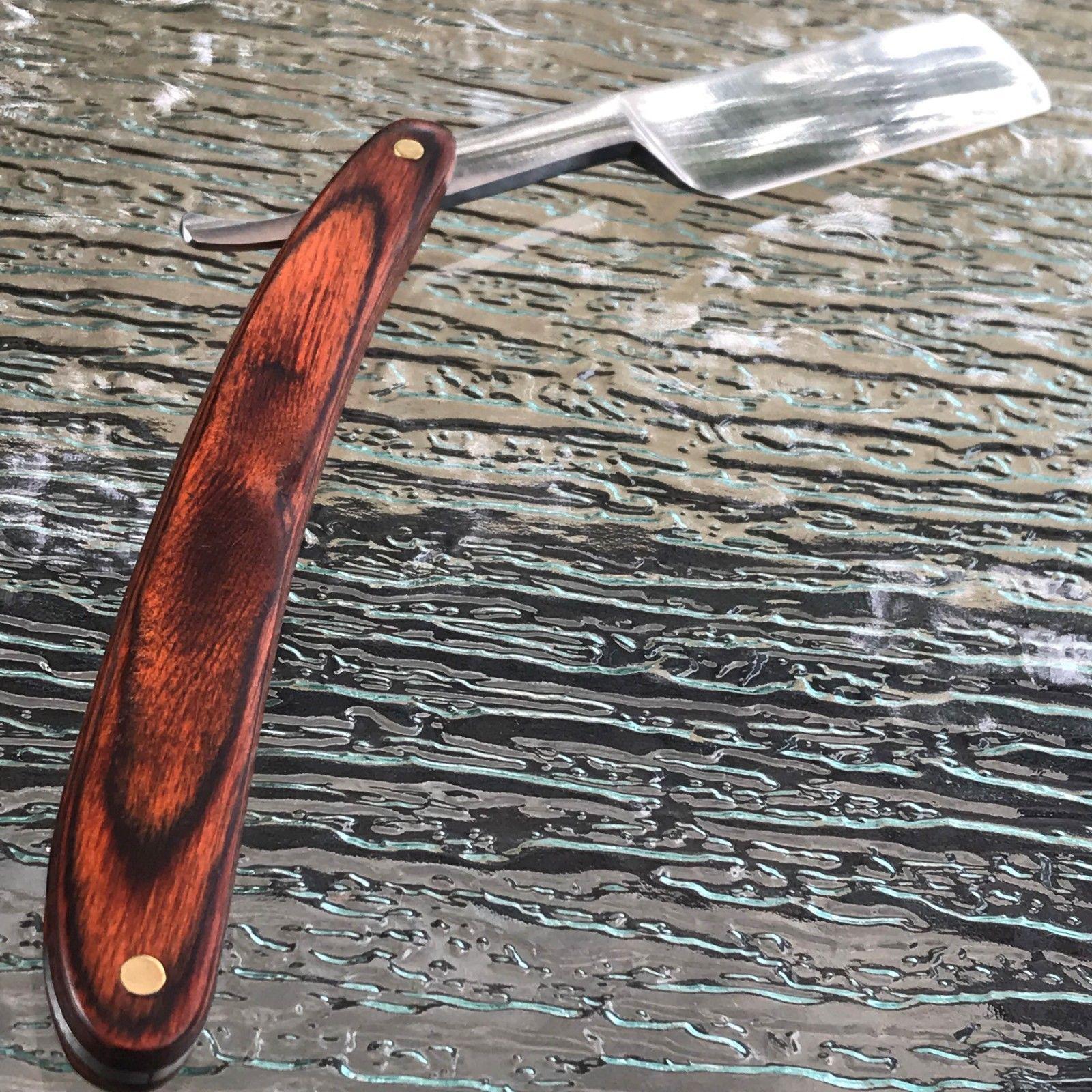 Foldable Straight Razor Master USA MU-1119 Traditional Straight Razor | Wood Handle