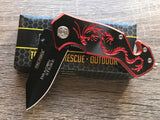 Tac Force Red Dragon Strike Assisted Fantasy Pocket Knife (TF-686BR) - Frontier Blades