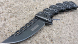 8.25" TAC FORCE CHAIN SPRING ASSISTED Open Folding Pocket Knife Combat Tactical - Frontier Blades