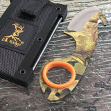 Elk Ridge Outdoor Camo Full Tang Gut Hook Hunting Skinner Knife ER-127 - Frontier Blades